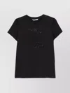 Max Mara Embellished Round Neck Top With Graphic Detail