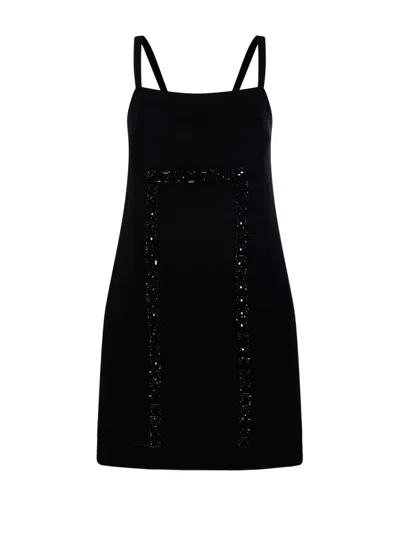 Max Mara Aversa 1234 Dress In Black Cady