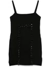 Max Mara Embellished Sleeveless Dress In Black