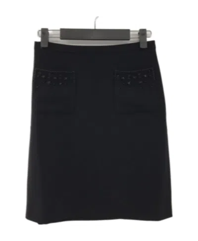 Max Mara Emblem Skirt In Black