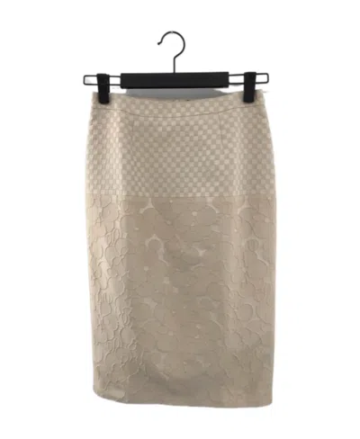 Max Mara Emblem Skirt In Nude