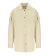 Max Mara Emblema Butter Jacket In Neutral
