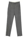 Max Mara Trousers With Embossed Pattern In Gray