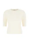 Max Mara Embossed T-shirt In Neutral