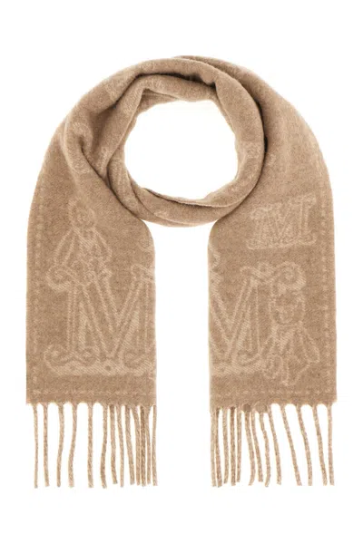 MAX MARA EMBROIDERED CASHMERE SCARF