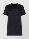 Max Mara Embroidered Cotton T-shirt For Casual Wear In Black