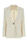 Max Mara Single-breasted Pinstriped Blazer