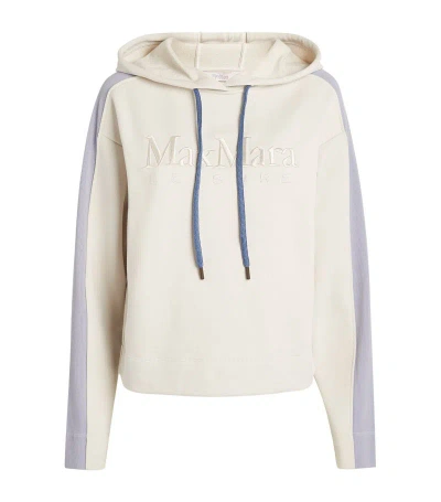 Max Mara Stadio Logo Hoodie - Leisure In Stone