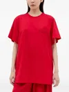 Max Mara Women Logo Embroidery T-shirt In Red