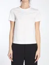 Max Mara Embroidered Logo T-shirt In White