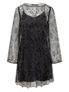 Max Mara Embroidered Mini Dress In Multi