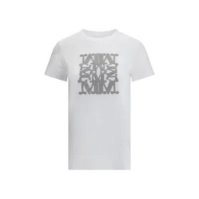 MAX MARA EMBROIDERED MONOGRAM T-SHIRT