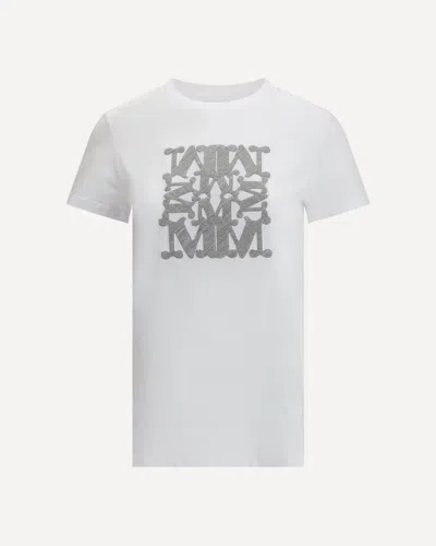 MAX MARA EMBROIDERED MONOGRAM T-SHIRT