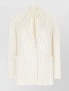 Max Mara Striped Blazer With Front Pockets And Lapels