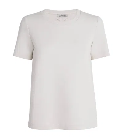 Max Mara Logo T-shirt In White