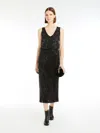 Max Mara Embroidered Tulle Skirt In Black