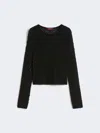 Max Mara Embroidered Wool And Mohair Yarn Sweater In Multi