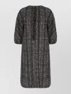 Max Mara Embroidered Wool Blend Coat With Jewel Embellishments