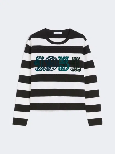 MAX MARA EMBROIDERED WOOL SWEATER