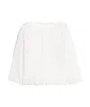 Max Mara Embroidery Lace Top In White