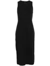 Max Mara Caro Viscose Blend Jersey Midi Dress In Black