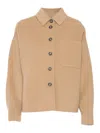 Max Mara Emiro Beige Short Coat In Beige