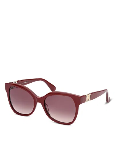 Max Mara Emme3 Butterfly Sunglasses, 56mm In Purple/purple Gradient