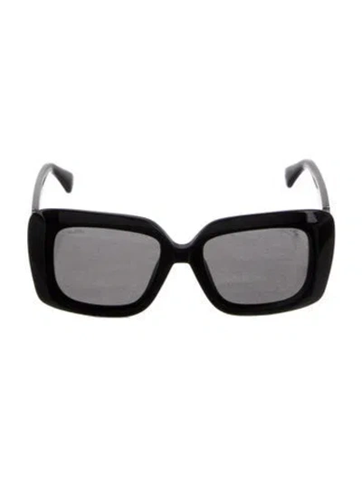 Pre-owned Max Mara Emme7 Oversize Sunglasses In Black