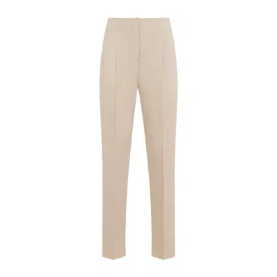 Max Mara Empoli Beige Cotton Twill Pants