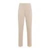 Max Mara Empoli Beige Cotton Twill Pants
