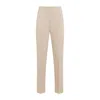 Max Mara Empoli Cotton Twill Pants In Neutrals