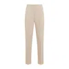 Max Mara Empoli Cotton Twill Pants In Beige