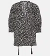 Max Mara Emy Printed Silk Twill Blouse In Black