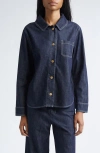 Max Mara Enfasi Denim Shirt Jacket In Blue