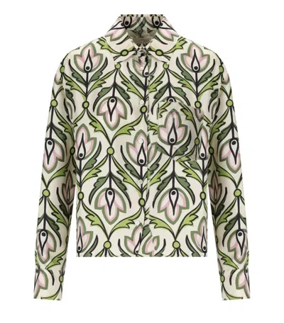 MAX MARA ENFASI GREEN SHIRT