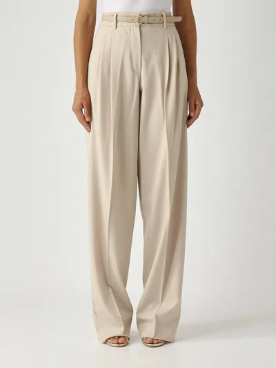 Max Mara Entrata Trousers In Neutral