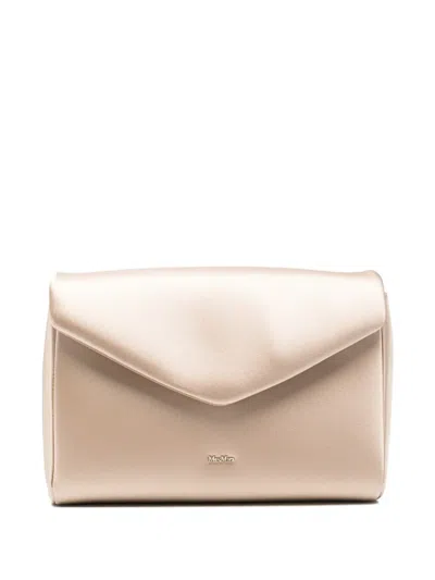 Max Mara Envelope Shoulder Bag In Neutral