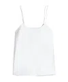 Max Mara Envers Satin Camisole Top In White