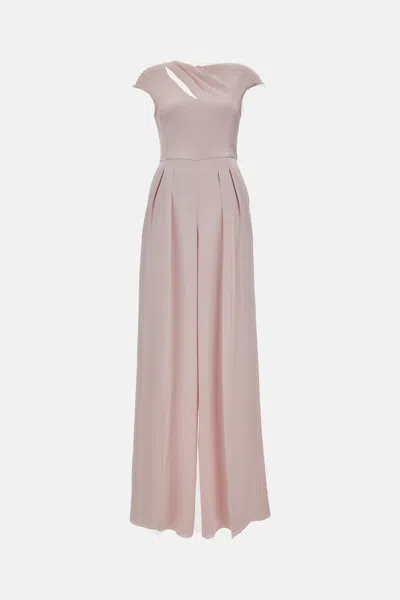 Max Mara Envers Satin Jumpsuit In Pink