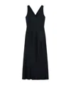 Max Mara Envers Satin Slip Dress In Black