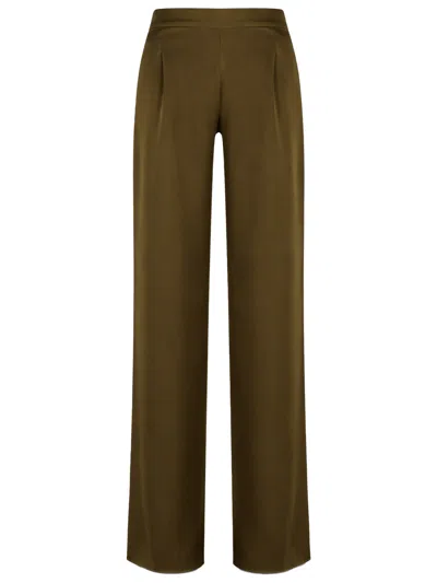 Max Mara Envers Satin Tailored Pants In Animal Print