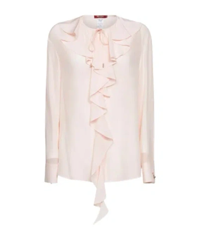 Max Mara Epica Ruffled Shirt In Black