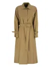 Max Mara Epoche Belted Trench Coat In Brown