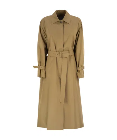 Max Mara Epoche Button Detailed Belted Coat In Multi