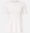 Max Mara Epoche Short Sleeve Peplum Sweater