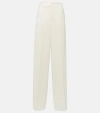 Max Mara Ercole Cady Straight Pants In White