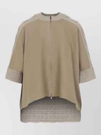 Max Mara Eresia Linen Cable Knit Short Cardigan In Neutral