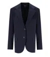 MAX MARA ERIK BLUE SINGLE-BREASTED JACKET