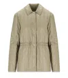 Max Mara Eritrea Beige Padded Jacket In Neutral