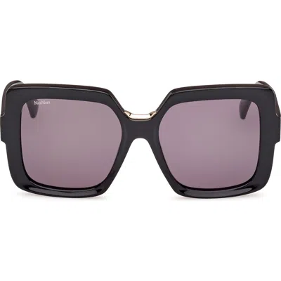 Max Mara Ernest 56mm Square Sunglasses In Black